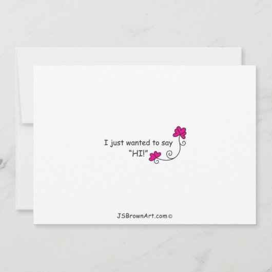 Einfache Word_Flat Karte 7 Zoll x 5 Zoll (Rückseite)