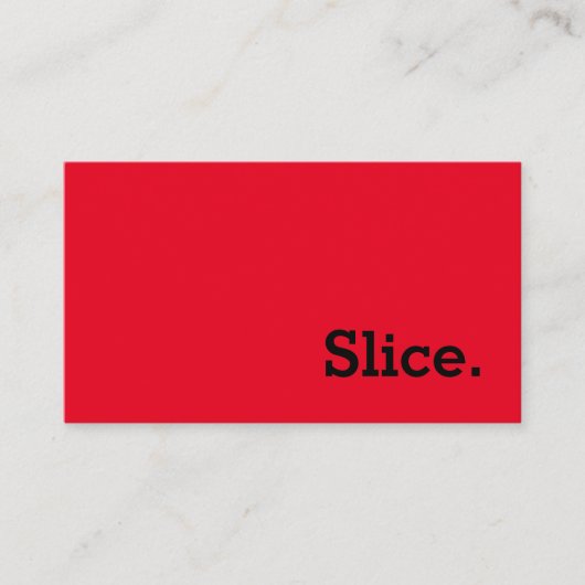 Einfache Word Slice Loyalty Punch-Card Treuekarte (Vorderseite)