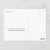 Einfache Wörter Save the Date Foto Postkarte (Rückseite)