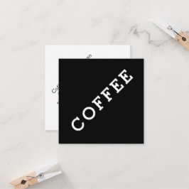 Einfache Wortmarkenspitze für die Kaffeekarte Treuekarte