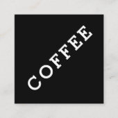 Einfache Wortmarkenspitze für die Kaffeekarte Treuekarte (Vorderseite)