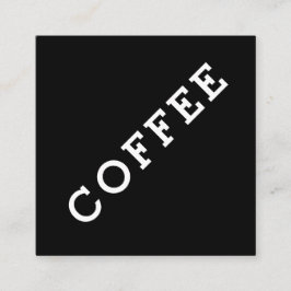 Einfache Wortmarkenspitze für die Kaffeekarte Treuekarte