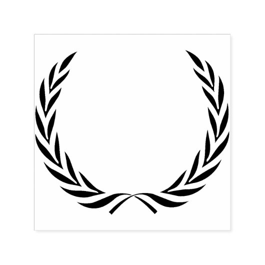 Einfache Wreath-Silhouette Permastempel (Design)