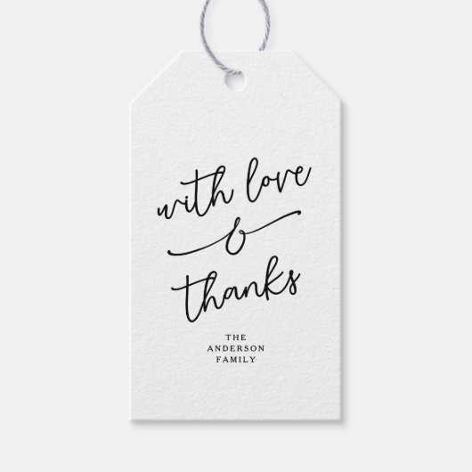 Einfache wunderliche Liebe und Dankbarkeit handges Geschenkanhänger (Vorderseite)