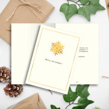 Einfache Wünsche ・ Minimal Gold Snowflake Weihnach