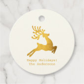 Einfache Wünsche ・ Minimalistische Weihnachtsfeier Geschenkanhänger (Vorderseite)