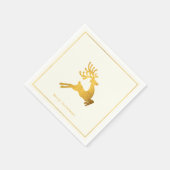 Einfache Wünsche ・ Minimalistische Weihnachtsfeier Serviette (Ecke)