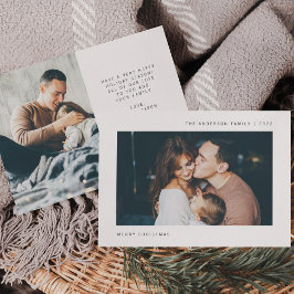 Einfache Wünsche | MINIMALISTISCHES FOTO Feiertagskarte