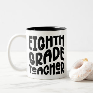 Einfache Würdigung eines Lehrers der achten Klasse Zweifarbige Tasse
