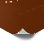 einfache Wüste | Dark Cinnamon Cards and Gifts Sig Poster (Ecke)