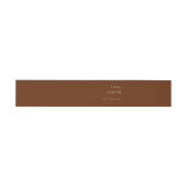 einfache Wüste | Dark Cinnamon Einladungsbanderole (Flach)