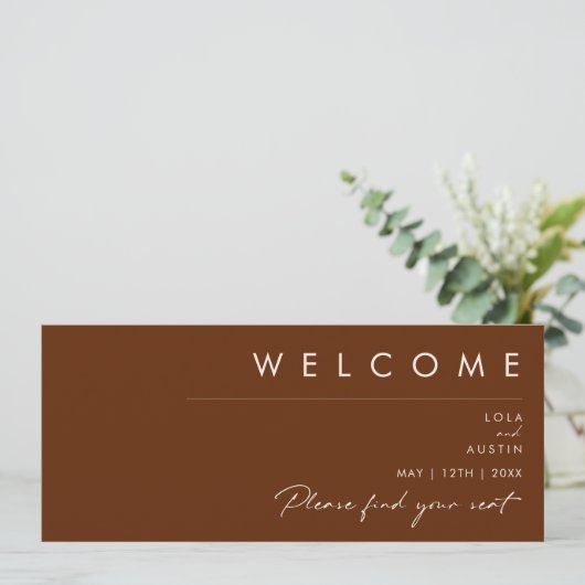 einfache Wüste | Dark Cinnamon Seekarten Header (Stehend Vorderseite)