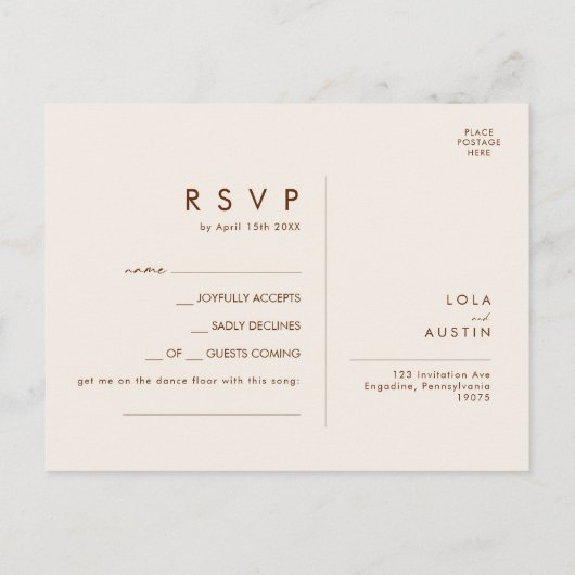 einfache Wüste | Natural White Song Request UAWG Postkarte (Rückseite)