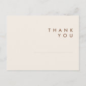 einfache Wüste | Natürliche Hochzeit Vielen Dank P Postkarte (Vorderseite)