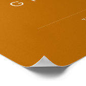 einfache Wüste | Orangefarbene Karten und Geschenk Poster (Ecke)