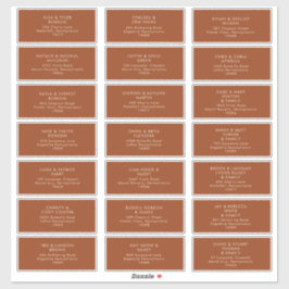 einfache Wüste | Terracotta Address Labels