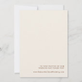 einfache Wüste | Terracotta Elopement Ankündigung (Rückseite)