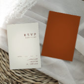 einfache Wüste | Terracotta RSVP Card