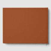 einfache Wüste | Terracotta Wedding Guest Book Gästebuch (Rückseite)