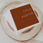 einfache Wüste | Terracotta Wedding Napkins Serviette