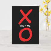 Einfache Xo You And Me Karte (Gelbe Blume)