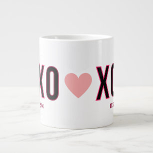 Einfache Xoxo Workout Niedlicher Valentinstag Jumbo-Tasse