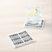 Einfache YERBE-MATE machen Zeit, um benutzerdefini Rechteckiger Pappuntersetzer (Vor Ort)