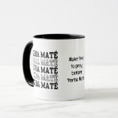 Einfache YERBE-MATE machen Zeit, um benutzerdefini Tasse (Vorderseite Links)