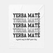 Einfache YERBE MATE Motivierend White Fleecedecke (Vorderseite)