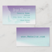 Einfache Yoga-Visitenkarte Visitenkarte (Vorne/Hinten)