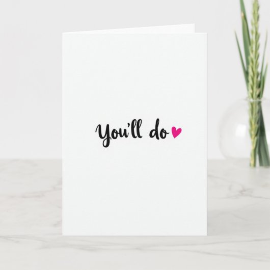 Einfache You Will Do Karte (Vorderseite)