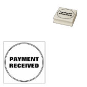 Einfache "ZAHLUNG ERHALTEN" Briefmarke aus Kautsch Gummistempel (Stempel)