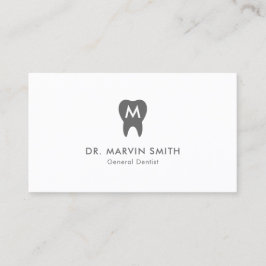 Einfache Zahnarztmonogramm Zahnzahnarztzahnarzt Terminkarte