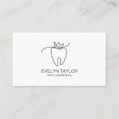 Einfache Zahnbehandlung Zahnersatz Visitenkarte (Vorderseite)