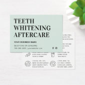 Einfache Zähne Whitening Aftercare Instruction Car (Schreibtisch)