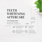 Einfache Zähne Whitening Aftercare Instruction Car (Schreibtisch)