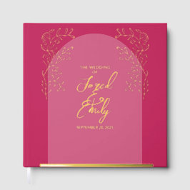 Einfache, zarte Arch-Hochzeit Gästebuch