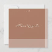 Einfache, zarte Arch Style Hochzeit Dankeschön Kar Dankeskarte (Rückseite)