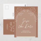 Einfache, zarte Arch Wedding Einladung Postkarte (Vorne/Hinten)