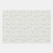 Einfache, zarte, florallose Grünen Hochzeit Geschenkpapier Set (Vorderseite 2)