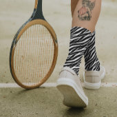 Einfache Zebra Print Schwarz-weiß Niedlich Moderne Socken