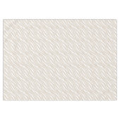 Einfache Zebra Print Taupe Weiß Niedlich Modernes  Tischdecke (Vorderseite (Horizontal))