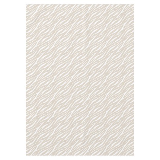 Einfache Zebra Print Taupe Weiß Niedlich Modernes  Tischdecke (Vorderseite)