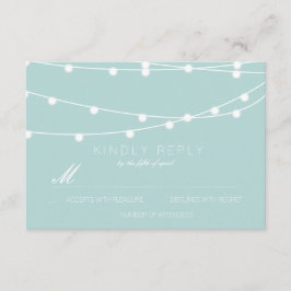 Einfache Zeichenkette für Hochzeiten | Hochzeit RSVP Karte