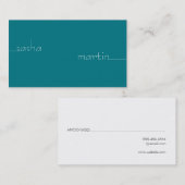 Einfache Zeile in Text (kerulanisch) Visitenkarte (Vorne/Hinten)