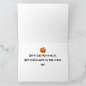 Einfache zeitgemäße Halloween-Foto-Kollektion Karte (Innenseite)