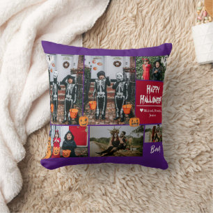 Einfache zeitgemäße Halloween-Foto-Kollektion Kissen