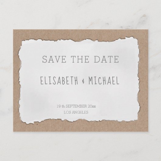 Einfache, zeitgenössische Faltschachtel Ankündigungspostkarte (Vorderseite)