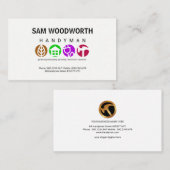 Einfache zeitgenössische visitenkarte (Vorne/Hinten)