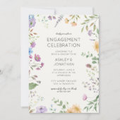 Einfache, zeitlose Wildblume Einladung (Vorderseite)